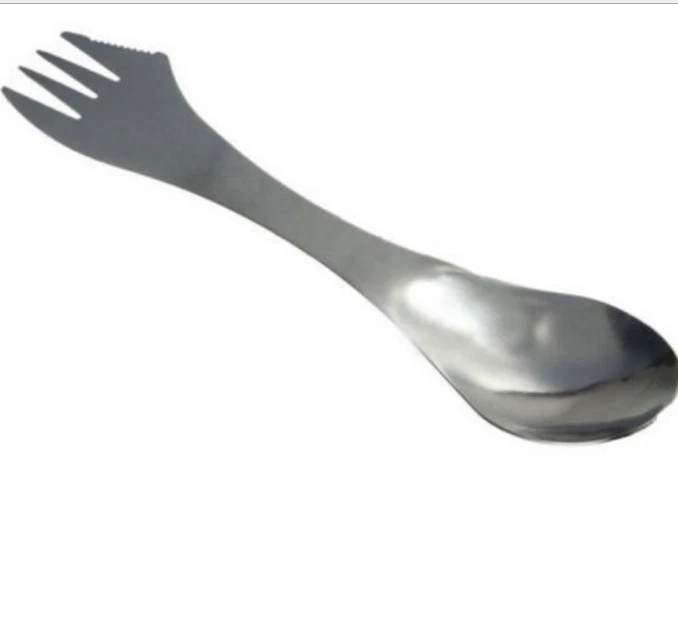 Набор из 3 стальных принадлежностей прочный и ржавый нож-ложка вилка из нержавеющей стали - Изображение 1 из 4