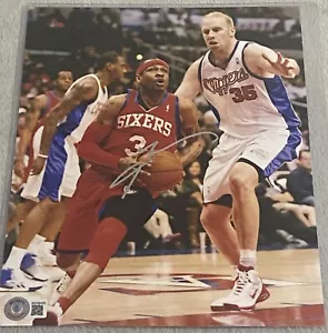 Allen Iverson Philadelphia 76ers Signed Autographed 8x10 Photo BECKETT Sixers - Picture 1 of 2