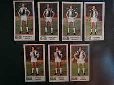 Lot 7 Panini Footballers 1974-75 Juventus NEVER Glued Candle Figures