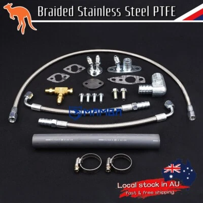 Turbo Oil & Water Line Kit For Toyota Land Cruiser 1HZ 4.2L 75/78 Series CT26 - image 1 of 4