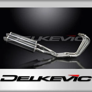 Yamaha FJ1100 1984-1985 Delkevic Complete Exhaust 4-2 18" Oval Carbon Mufflers - Picture 1 of 5