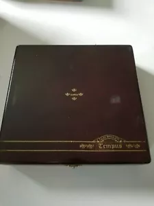 TEMPUS ALEC BRADLEY SCATOLA SIGARI VUOTA IN LEGNO CENTURIA NINNOLO SCATOLA PORTAOGGETTI MANCAVE - Foto 1 di 5