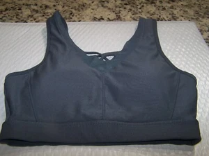 AVIA Women’s Strappy Compression Gray Sport Bra Removable Pads Sz S   EUC - Picture 1 of 3
