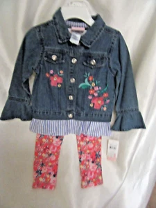 TODDLER GIRL`S LITTLE LASS 3 PC SET SIZE 2T NEW W/T  - Picture 1 of 12