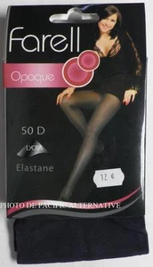 FARELL Damen Strumpfhose SCHWARZ Gr. 3 / L - 50 D - sexy blickdicht #C62 - Bild 1 von 2