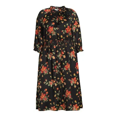 Terra & Sky Women's Plus Size Peasant Midi Dress Size 3X (24W-26W) - Image 1 of 4