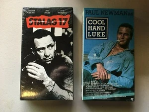 Stalag 17 and Cool Hand Luke (Both VHS and Factory Sealed) - Picture 1 of 4