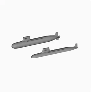 1/2000 1500 1250 China 093B attack nuclear submarine 3D printed model - Picture 1 of 1