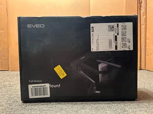 Eveo Full Motion Dual Monitor Mount 17"-32" Matte Black /WH - Photo 1/9