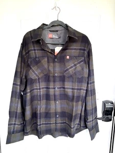American Outdoorsman Shirt Mens XL Blue Green Flannel Plaid Cotton NWT - Picture 1 of 9