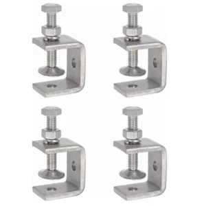4x Stainless Steel C-Clamp 1.18" Jaw Opening for Woodworking Welding Mount C331 - Picture 1 of 5