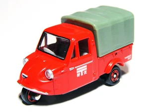 TOMICA 1:50 Scale Daihatsu MIDGET MP5 Red Three wheel Diecast Postal Car TOMY - Picture 1 of 9