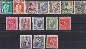 Spagna Tangeri 1948/51 Edifil 151/65 Nativi e Paesaggi MH VF (II) - Foto 1 di 2