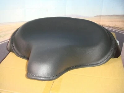 Asiento de policía Harley Solo negro con lanzas 16" G VL UL WL EL FL V-Twin 47-0787 X3 Foto 1 de 4