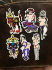 Forbes Vintage Die-Cut Vinyl Stickers Whiptress Lucky Cat Hell Girl Teaser Minx