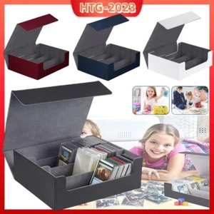 Trading Card Deck Box Gioco Carte Contiene 1800+ Carte Chiusura Stoccaggio Antipolvere US - Foto 1 di 40