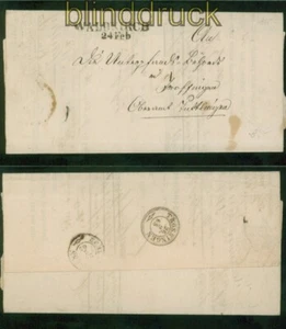 Waldkirch Fernbrief 24. Feb. 1865 nach Trossingen mit Inhalt (53230) - Bild 1 von 2