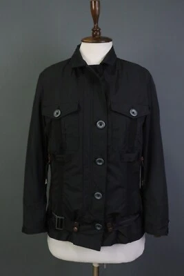 Chaqueta Jet Set Negra Botón Bolsillos Cuello Talla 3 Foto 1 de 4