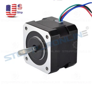STEPPERONLINE Nema 17 Stepper Motor 37oz.in 0.4A 42x34mm for 3D Printer Extruder - Picture 1 of 5