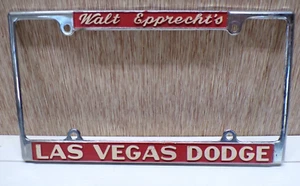 Original LAS VEGAS NEVADA Kennzeichenrahmen - Walt Epprechts Dodge Händler - Bild 1 von 6