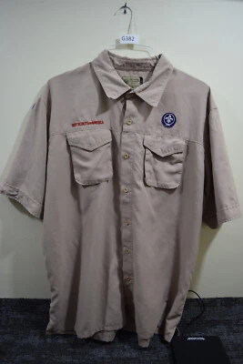 Boy Scout VENTED Men’s XL MICROFIBER Official SOFT Uniform S/S Shirt G382 - Image 1 of 4