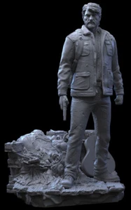 Joel 3D Printed Figure | The Last of Us Figur, unbemalt - Bild 1 von 10