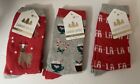 3 Pair Gertex Ladies Christmas Novelty Socks Secret Santa Stocking Stuffer Xmas