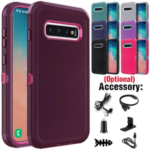 Heavy Duty Protective Case For Samsung Galaxy S10 Plus S9 S8 S10E / Accessories - Zdjęcie 1 z 61