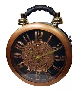 Designer Handbag With Genuine Watch Black Copper - The Watch Really Works - Picture 1 of 6