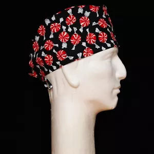 Peppermint Candy All Over Theme Scrub Hat - Picture 1 of 1