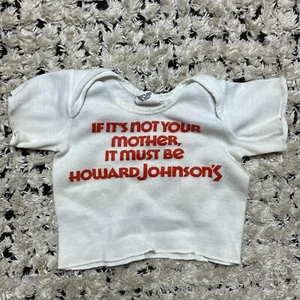Vintage Howard Johnsons Shirt 6 Month White If Its Not Your Mother HoJo 80s - Picture 1 of 6
