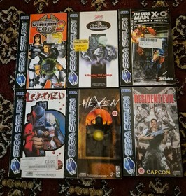 Sega Saturn Games Bundle 6 Retro; Resident Evil, Hexen, Casper And More!