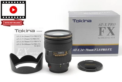 [Top MINT w/ Hood] Tokina AT-X PRO SD 24-70mm F/2.8 (IF) FX Canon EF Mount JAPAN - Image 1 of 4