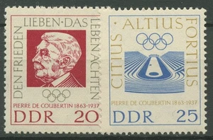 DDR 1963 Olympia Pierre de Coubertin 939/40 postfrisch - Picture 1 of 1