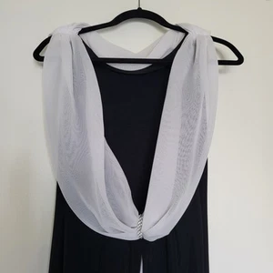 VTG Nightway Collection Black Formal Pretty Woman 8 Style White Train Evening - Picture 1 of 13
