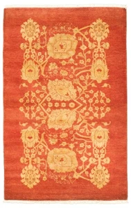Hand Knotted Area Rug 3'1" x 5'0" Traditional Wool Carpet - Picture 1 of 9