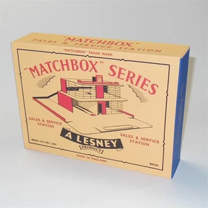 Matchbox Lesney Accessory MG-1b1 Esso Garage Service Station C Style Repro Box - Foto 1 di 4
