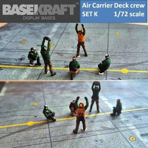 Basekraft 1/72 US Navy aircraft-carrier flight deck support crew SET K - Picture 1 of 9