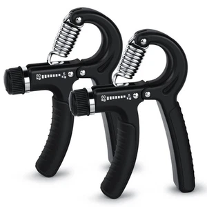 2 Pcs Hand Grip Strengthener Exerciser Hand Workout Squeezer, Adjustable Resi... - Picture 1 of 7