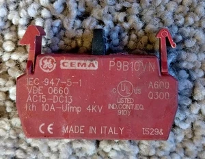General Electric (GE) CEMA P9B10VN Contact Block NOS - Picture 1 of 1