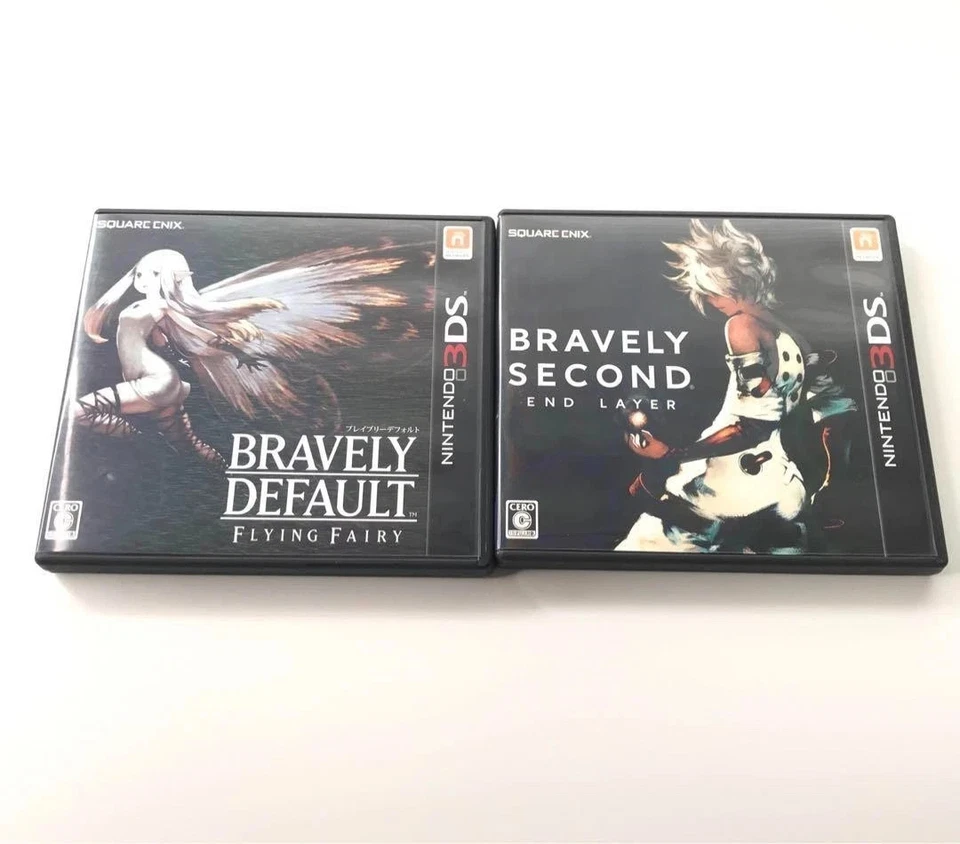 SYY223 Nintendo 3DS BRAVELY DEFAULT BRAVELY SECOND 2Games SET JP - Image 1 of 1