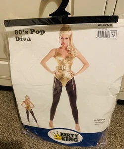 Madonna Fancy Dress Costume Size S/4-6 - Picture 1 of 7