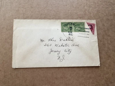 US Bisect Cover (06) +1932 Washington 707 Bisect 2C +Verplanok NY CXL +Odd - Image 1 of 2