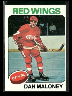 1975-76 Topps #177 Dan Maloney Detroit Red Wings - Image 1 of 2