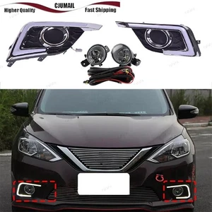 For Nissan Sentra 2016-2019 Left & Right Daytime Running Light Fog Lamps Halogen - Picture 1 of 11