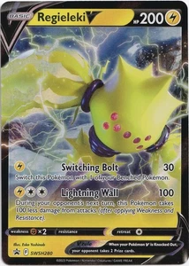 Pokémon Regieleki V Ultra Rare Black Star Promo SWSH280 NM Inglés - Imagen 1 de 1
