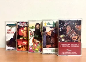CHRISTMAS Country Cassette Tape Lot (5): John Denver, Alan Jackson, Travis Tritt - Picture 1 of 4