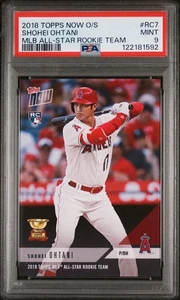SHOHEI OHTANI 2018 Topps Now #RC7 All-Star Rookie Cup Team (Angels) PSA 9 MINT - Picture 1 of 2
