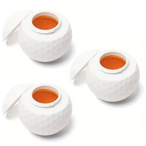 Golfball Schnapsglas Set - 3 Stück mit Deckel, ideal für Golf Party Geschenke - Bild 1 von 8