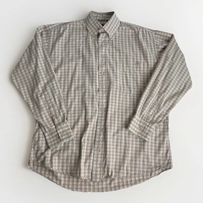 Camisa Burberry London Mediana Beige Cuadros Nova Cuadros Abotonada EE. UU. Algodón Para Hombres Foto 1 de 4